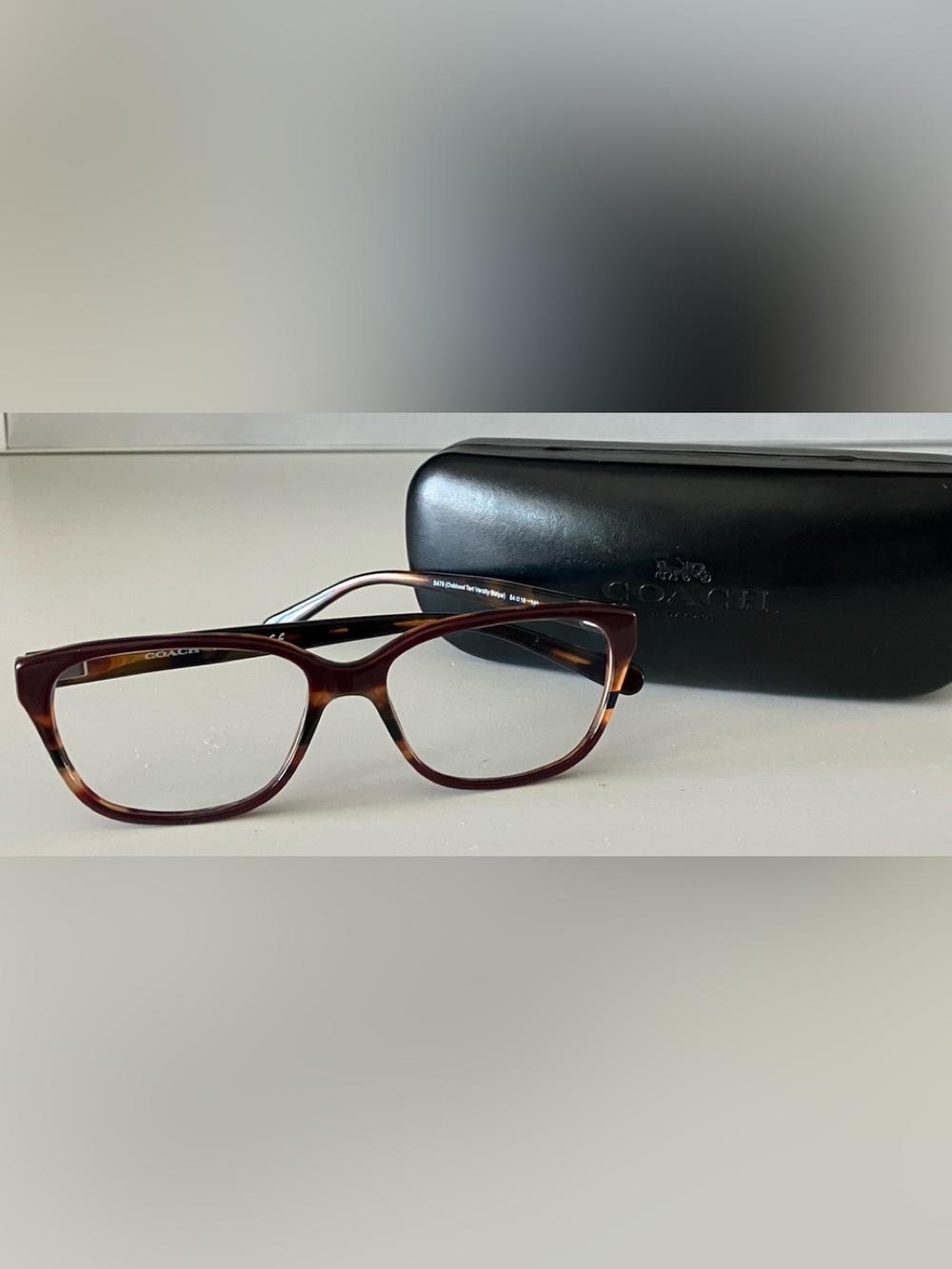 COACH EYEGLASS FRAMES WITH CASE